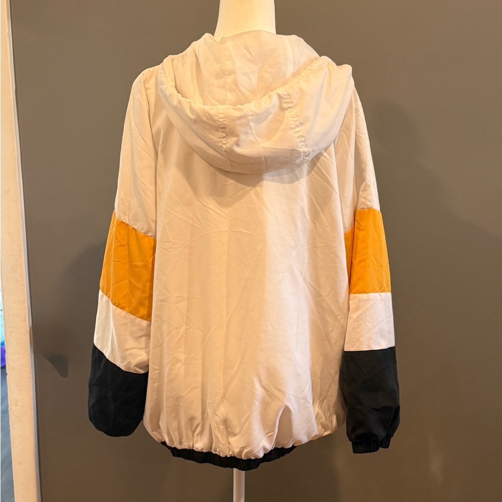 *PRE-OWNED* Orange Kiss Women's 3x "Queen" Pullover Hooded 1/4 Zip Windbreaker - Picture 2 of 8